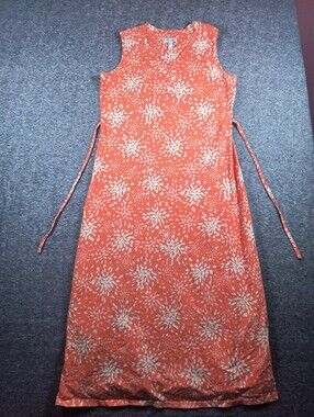 D&Co. Orange summer maxi dress, women's medium